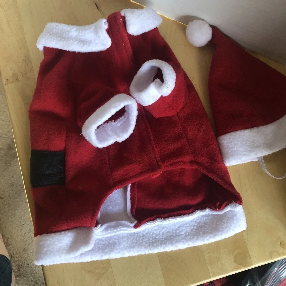 Christmas dog clothing, Santa Clause Dog Costume